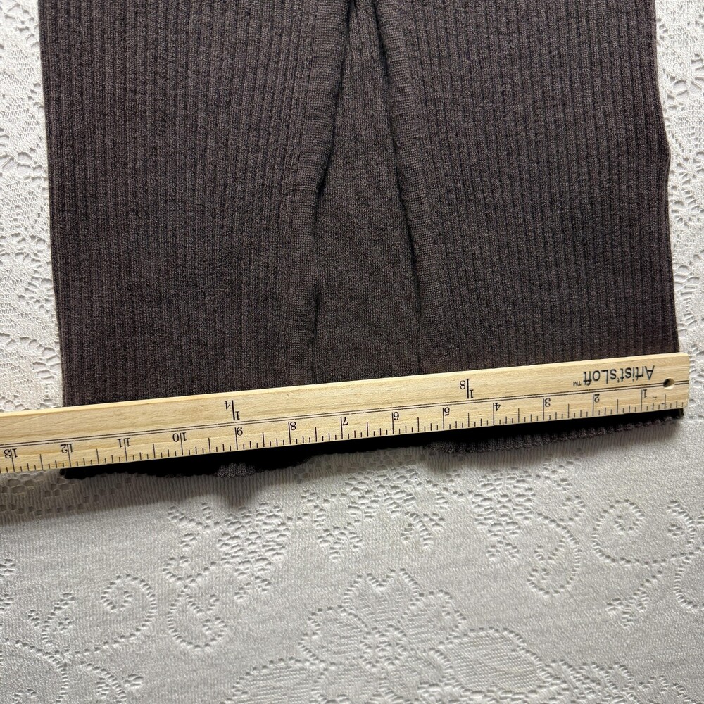 The Group Babaton Sweater Dress Womens Medium Brown Ribbed Bodycon Midi - Picture 7 of 13